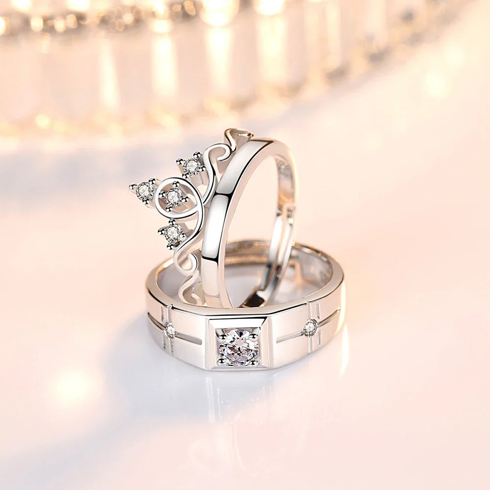 Couples Rings Queen Ring and Zircon