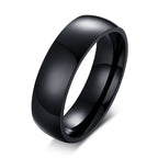 Couple Rings Heart Romantic Ring and Black Zircon