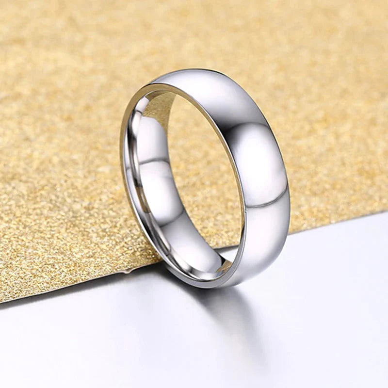 Couple Rings Heart Romantic Ring and Silver Zircon for Men