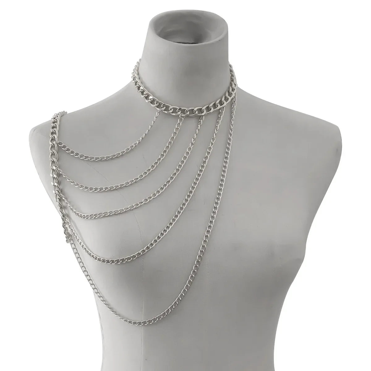 Women's Chain Shoulder Jewelry - Silver Collarbone & Shoulder