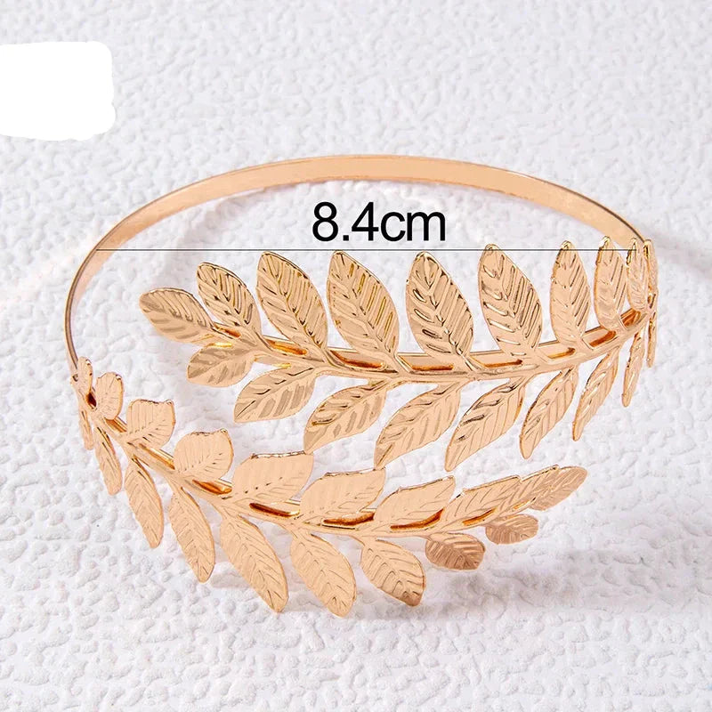 Women's Laurel Biceps Jewel - Upper Arm Bracelet and Chain Ornament