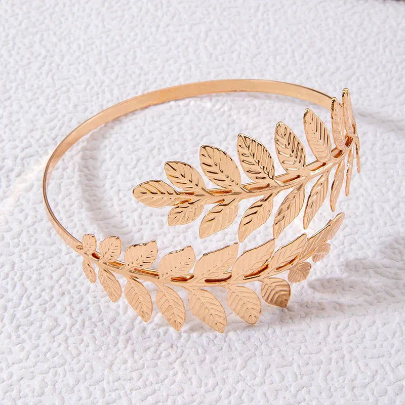 Women's Laurel Biceps Jewel - Upper Arm Bracelet and Chain Ornament