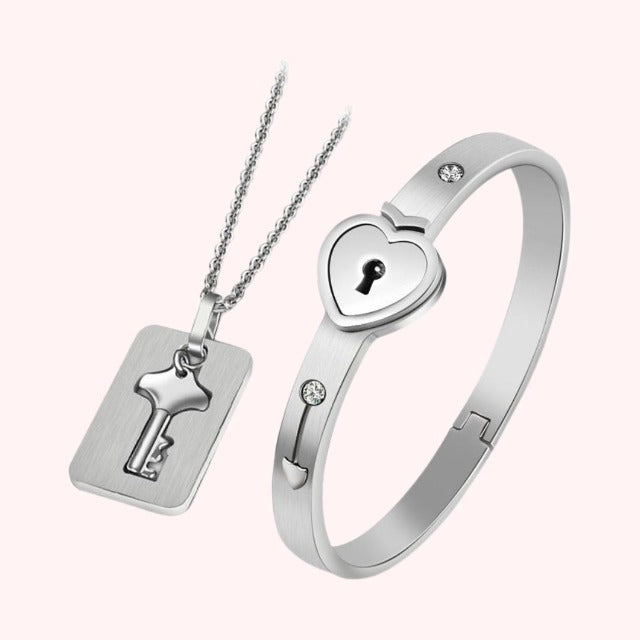 Silver Duo Jewelry for Couple