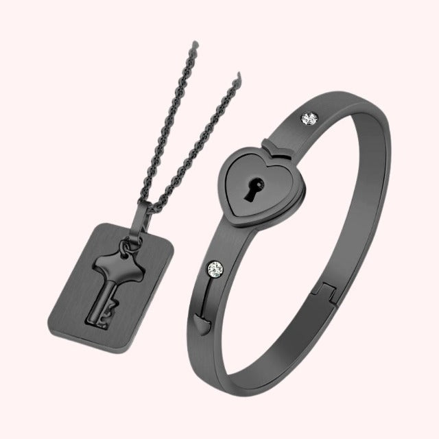 Black Duo Jewelry for Couple