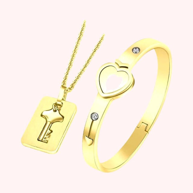 Gold Duo Jewelry for Couple