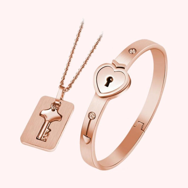 Rose gold Duo Jewelry for Couple