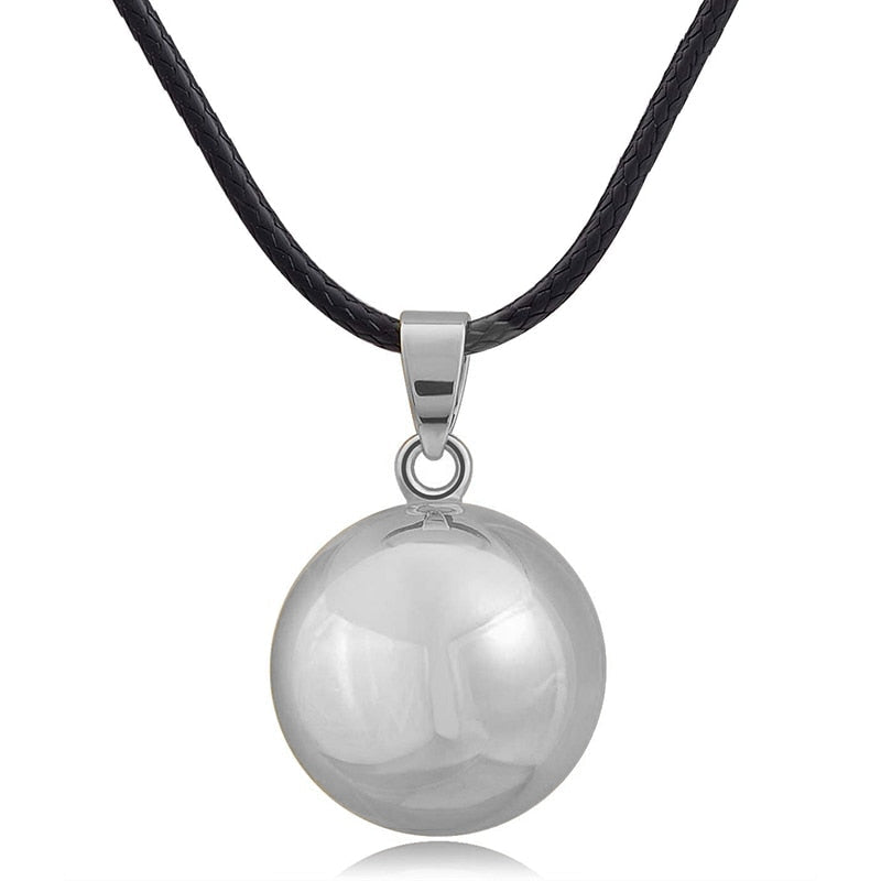 Pregnancy Bola Necklace for Pregnant Woman with Silver Pendant