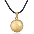 Pregnancy Bola Necklace for Pregnant Woman with Gold Pendant