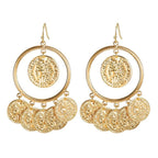 Gold Arabic Earring