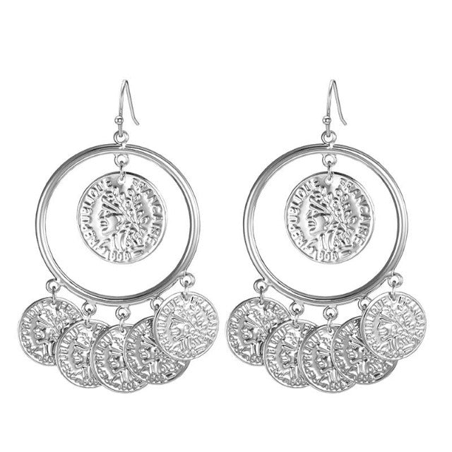 Silver Arabic Earring