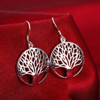Silver Tree of Life Earring