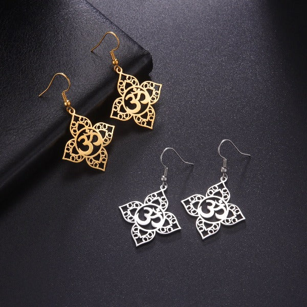 Buddhist Om Earring