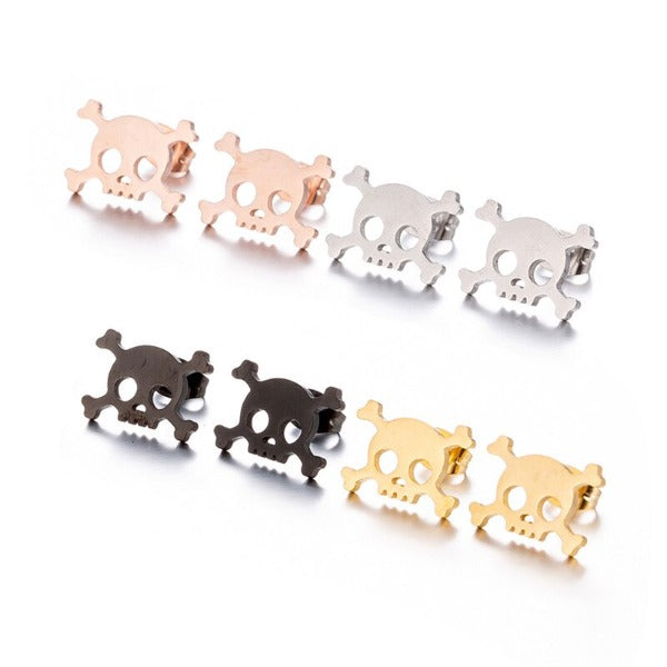 Skull Head Earring (4 Colors)