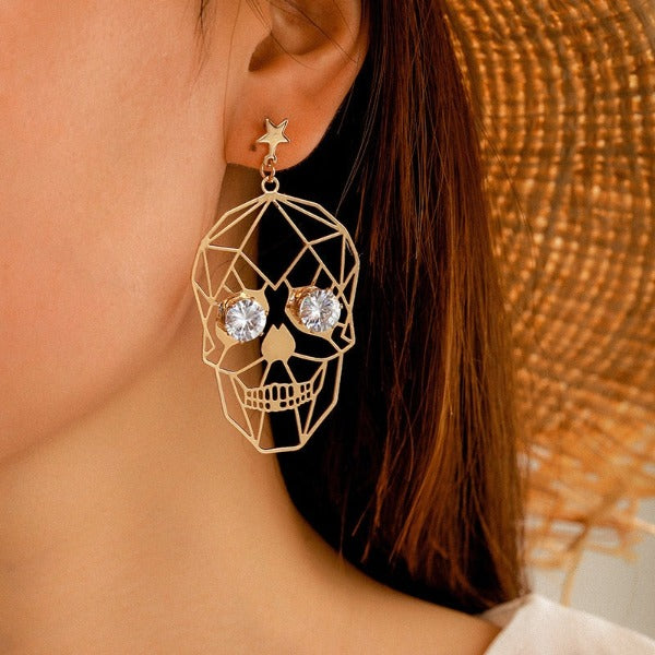 Women's Skull Head Earrings