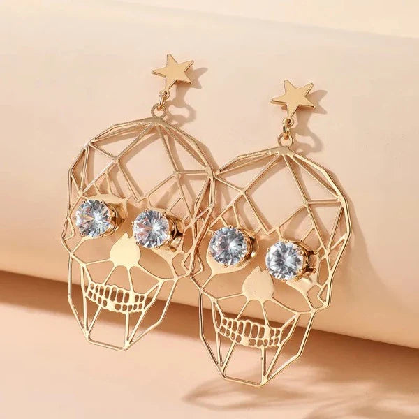 Women's Skull Head Earrings