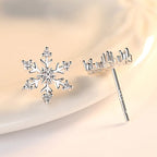 Snowflake Stud Earrings for Women