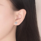 Snowflake Stud Earrings for Women