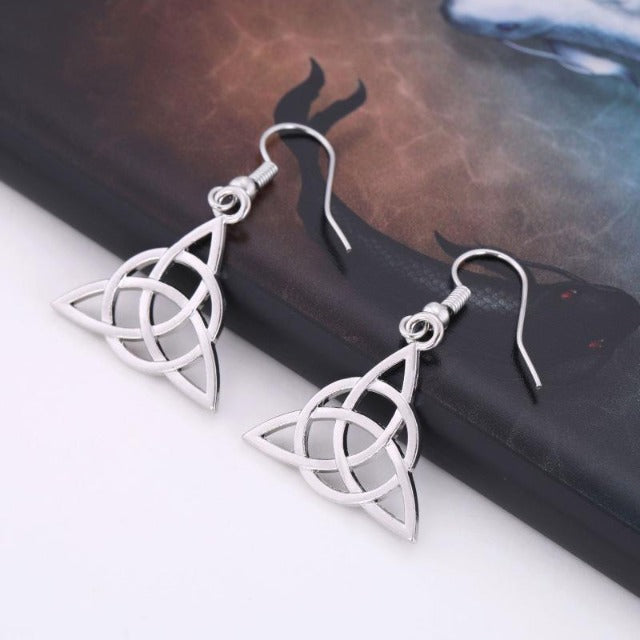 Celtic Earrings Silver Color