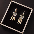 Dreamcatcher pendant earrings