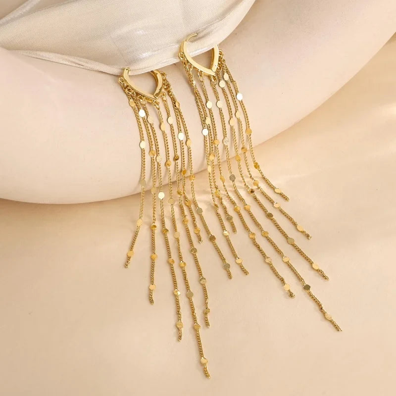 Tassel earrings that beautifully frame the face