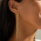 Tassel earrings that beautifully frame the face