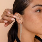 Tassel earrings that beautifully frame the face
