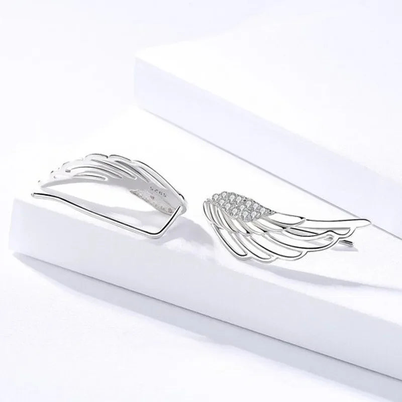 Women's angel wing earrings