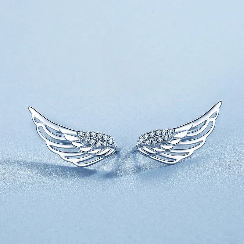 Women's angel wing earrings
