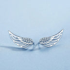 Women's angel wing earrings
