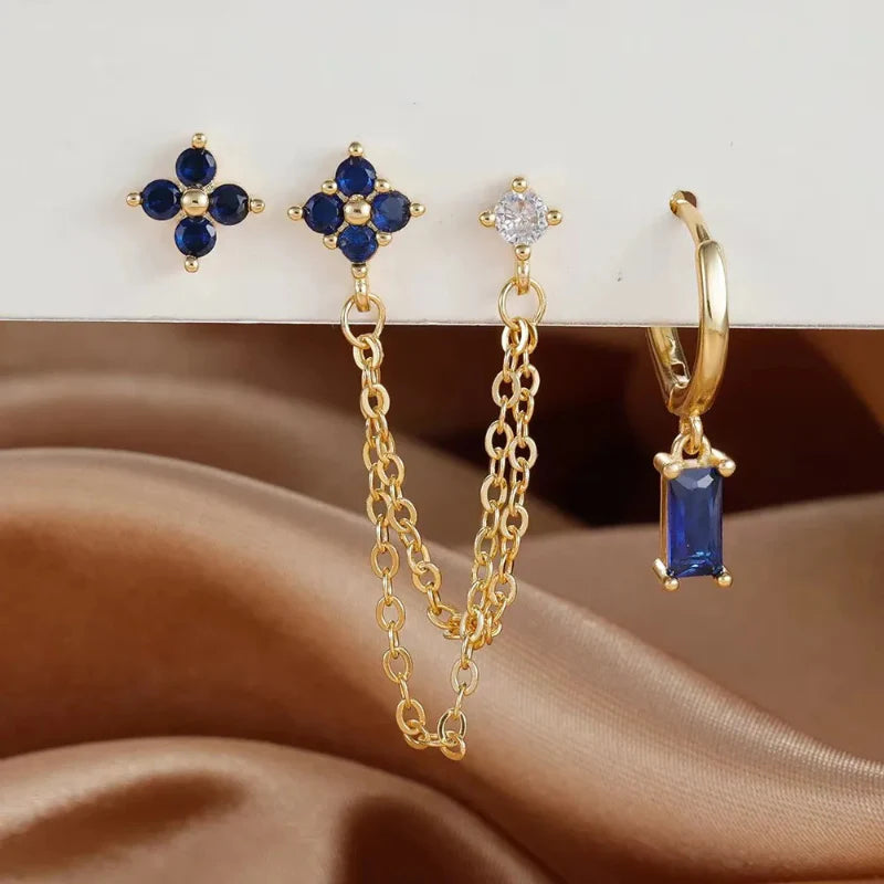 Earrings with Zircon Birthstone