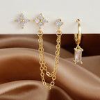 Earrings with Zircon Birthstone