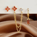 Earrings with Zircon Birthstone
