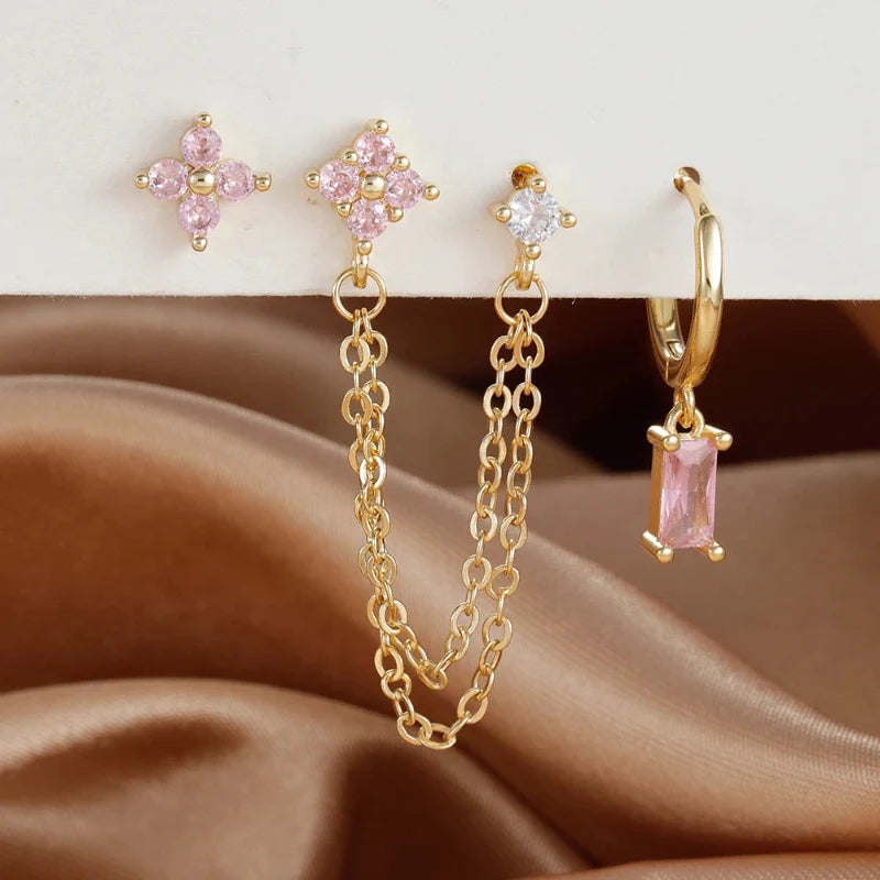Earrings with Zircon Birthstone