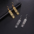 Hieroglyphs Cartridge Earrings Egypt