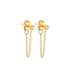 Chain Earrings with November Birthstone