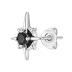 Star Stud Earrings with Zircon