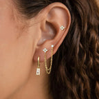 Star Stud Earrings in Crystal