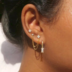 Star Stud Earrings in Crystal