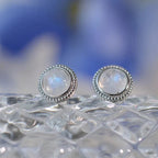 Stud Earrings for Women Moonstone