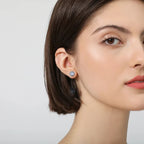 Stud Earrings for Women Moonstone