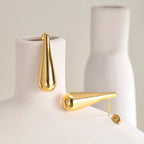 Fine Stud Earrings Water Drop