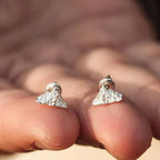 Silver Mountain Stud Earrings


Material: steel


Colors: silver


Size: 1 cm in diameter (see image)


Guaranteed hypoallergenic, suitable for men, women, boys or girls


Highly crafted product