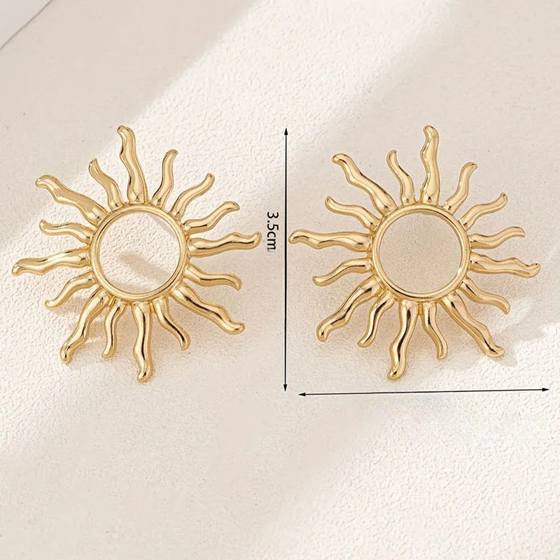 Women's Sun Stud Earrings