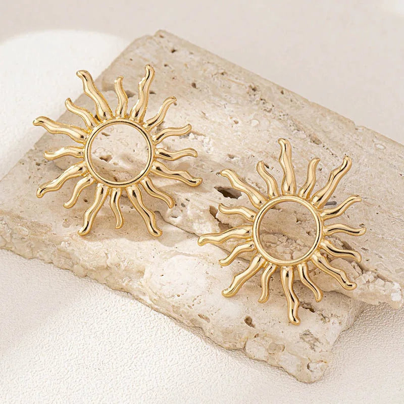 Women's Sun Stud Earrings