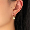 Compass Hoop Earrings Rose of Winds Woman