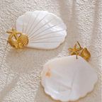 Shell, Mother-of-Pearl, and Starfish Earrings