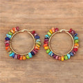 7 Chakras Hoop Earrings for Women