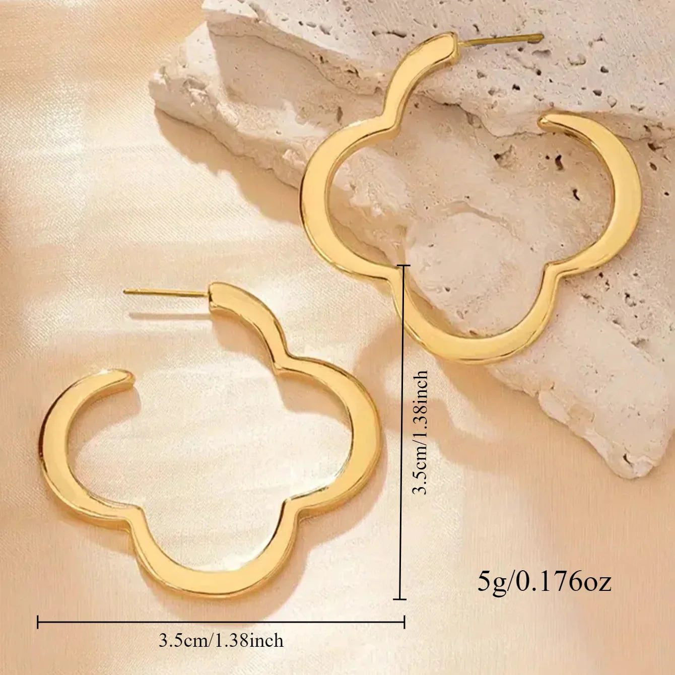 Clover Hoop Earrings