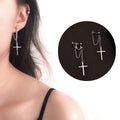 Rock Cross Earrings