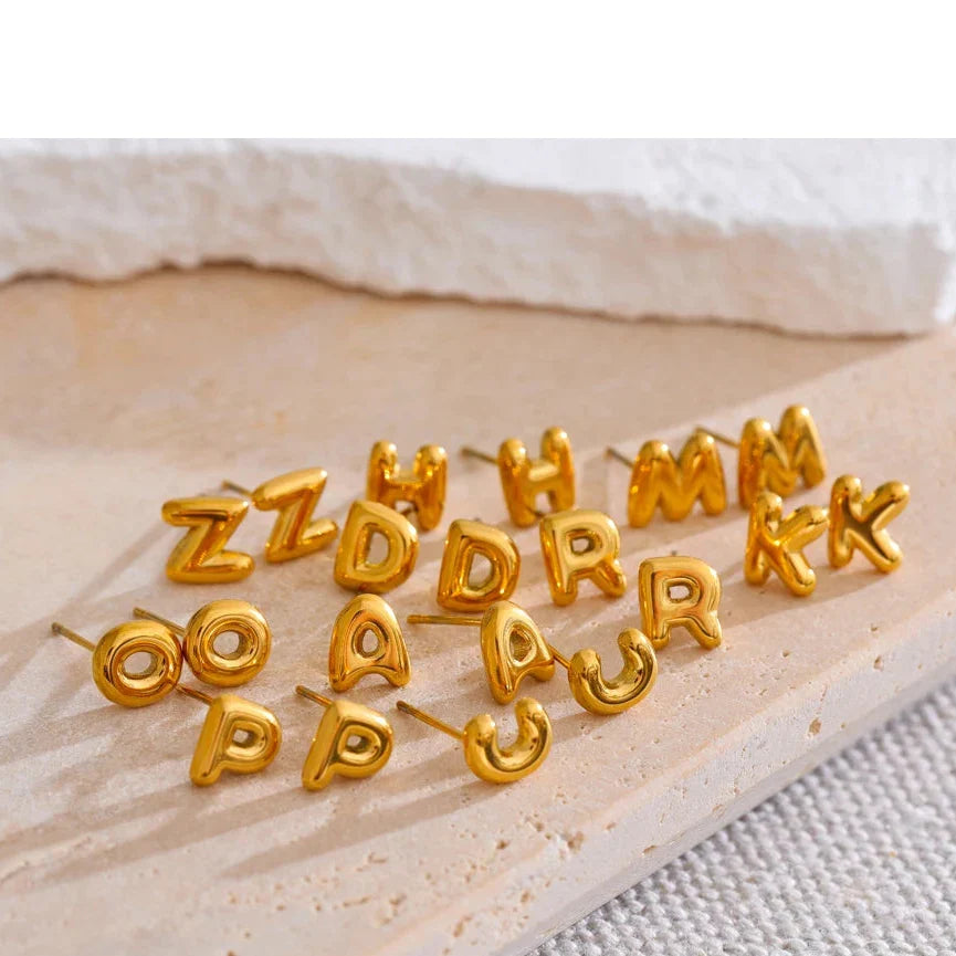 Custom initial earrings
